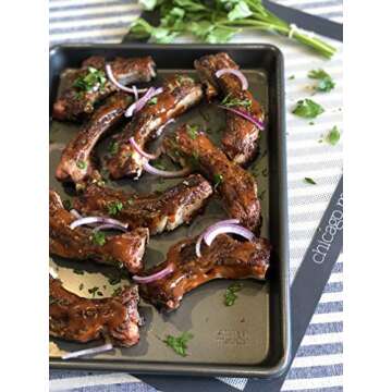 Chicago Metallic Professional Non-Stick Cooking/Baking Sheet,16.1"X12"X1", Silver