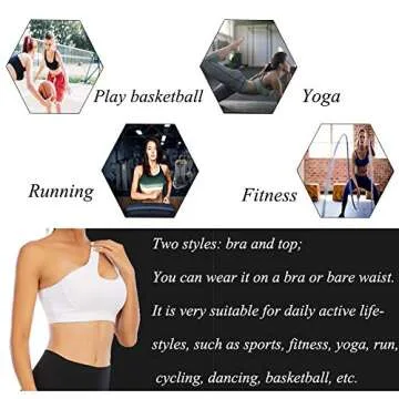 LYZ One Shoulder Sports Bra for Women One Strap Sports Bra Removable Padded Sports Bra with Hollow Out Design White