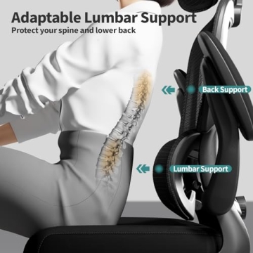 TRALT Ergonomic Office Chair - High Back Design