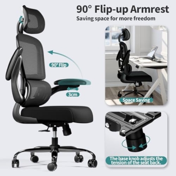 TRALT Ergonomic Office Chair - High Back Design