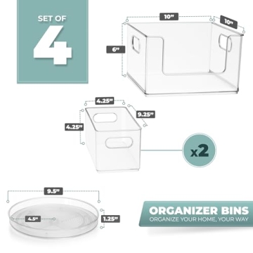 Sorbus Laundry Organizer Set - Functional Storage Bins