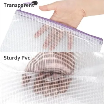 30pcs Mesh Zipper Pouch Bags 8 Sizes Colors Waterproof