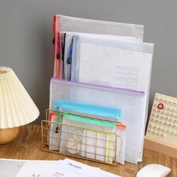 30pcs Mesh Zipper Pouch Bags 8 Sizes Colors Waterproof