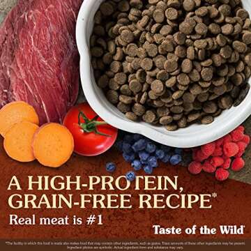 Taste of the Wild, Dry Dog Food High Prairie Canine Formula with Roasted Bison and Venison, 80 Ounce