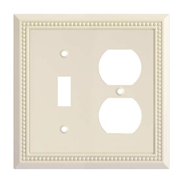 Henne Bery Sunken Pearls Heavy Duty Decorative Wall Plate Switch Plate Outlet Cover, Durable Solid Z...
