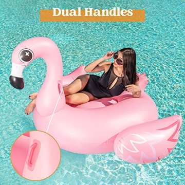Giant Flamingo Pool Float - Summer Fun for Everyone!