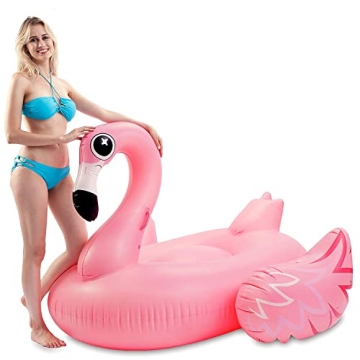 Giant Flamingo Pool Float - Summer Fun for Everyone!