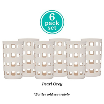 Durable Silicone Glass Water Bottle Sleeves 6-Pack