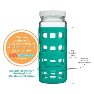 Durable Silicone Glass Water Bottle Sleeves 6-Pack