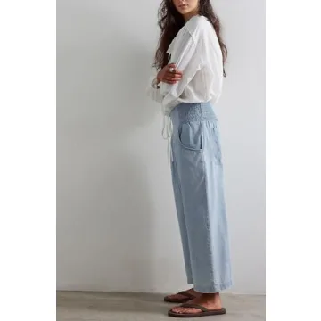 YEXPINE Baggy Cropped Harem Jeans - Comfortable & Stylish