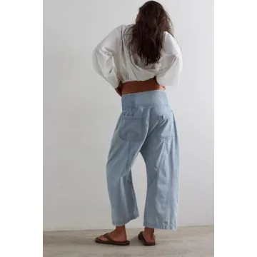 YEXPINE Baggy Cropped Harem Jeans - Comfortable & Stylish