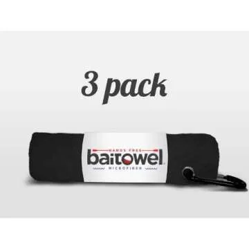 Hands Free Microfiber Bait Towel, Pack of 3