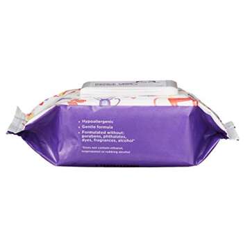 Amazon Brand - Mama Bear Saline Nose and Face Baby Wipes, Hypoallergenic, Unscented, 180 Count (6 Pack of 30)