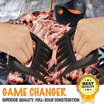 SANTAMADE Meat Claws for Shredding, Solid Heavy Duty Chicken Shredder Tool Bear Claws - Funny Smoker...