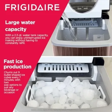 Countertop Ice Maker - 26 lb Capacity, Portable Design