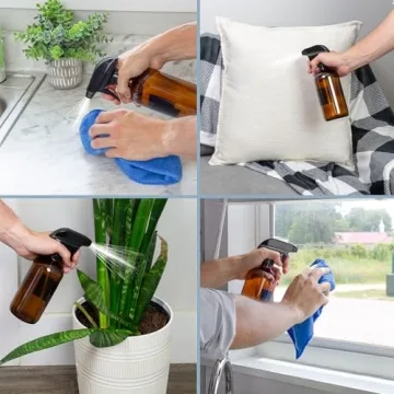 Shop Amber Glass Spray Bottle Set for Eco-Friendly Cleaning