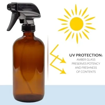 Shop Amber Glass Spray Bottle Set for Eco-Friendly Cleaning