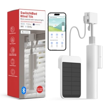 SwitchBot Blind Tilt: Smart, Solar-Powered Blinds with Alexa & Google Home Control