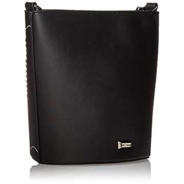 Betsey Johnson Pearl Bow Bucket Bag, black