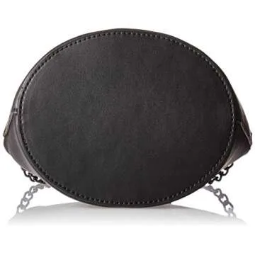 Betsey Johnson Pearl Bow Bucket Bag, black