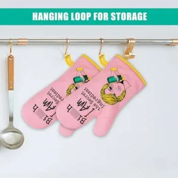 Miracu Funny Oven Mitts - Perfect Baking Gifts for Women