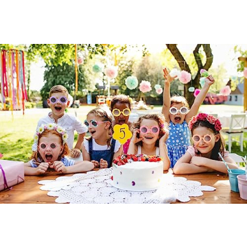 Kids Flower Sunglasses Set - Colorful & Fun