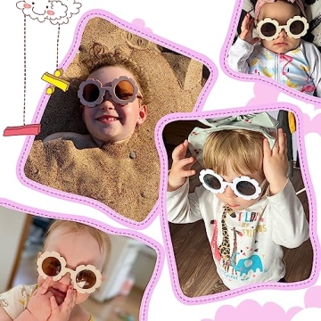 Kids Flower Sunglasses Set - Colorful & Fun