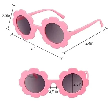 Kids Flower Sunglasses Set - Colorful & Fun