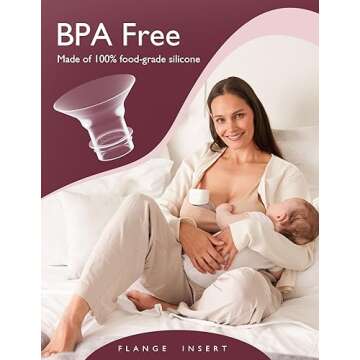 Momcozy Flange Inserts for Comfortable Breast Pumping