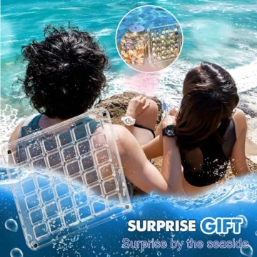 Artlunar 36 Grids Acrylic Display Box for Mini Seashells