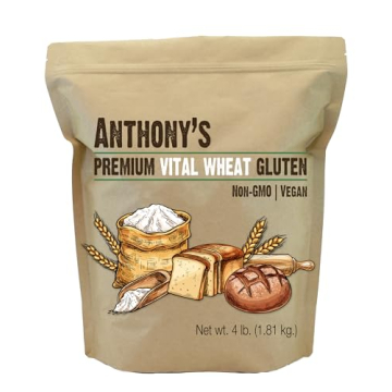 Anthony's Vital Wheat Gluten - 4 lb, Vegan & Keto Friendly