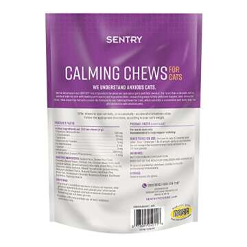 Sentry Calming Chews for Cats, Calming Aid Helps to Manage Stress & Anxiety, With Pheromones That Ma...