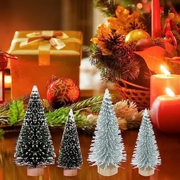 Miniature Christmas Trees Set for Festive Crafting