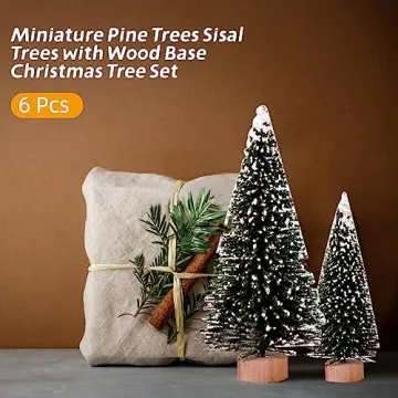 Miniature Christmas Trees Set for Festive Crafting