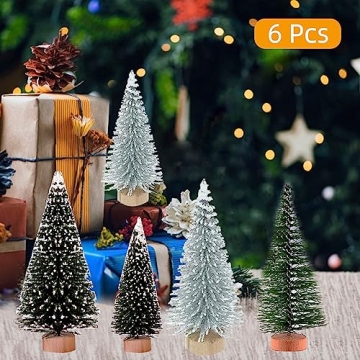 Miniature Christmas Trees Set for Festive Crafting