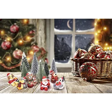 Miniature Christmas Trees Set for Festive Crafting