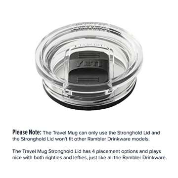 YETI Rambler 20 oz Travel Mug, Stainless Steel, Vacuum Insulated with Stronghold Lid, Charcoal