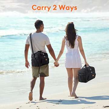 Lifewit Large Cooler Bag 27/32/48 Cans Insulated Lunch Bag Lightweight Portable Cool Bag Double Layer for Picnic, Beach, Work, Trip