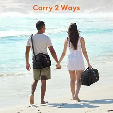 Lifewit Large Cooler Bag 27/32/48 Cans Insulated Lunch Bag Lightweight Portable Cool Bag Double Layer for Picnic, Beach, Work, Trip