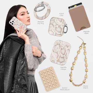 VELVET CAVIAR for iPhone 14 Pro Max Case Western - Compatible with MagSafe - 10ft Drop Tested - Nude...