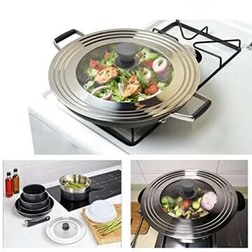WishDirect Universal Lid for Pots and Pans - Fits All Sizes