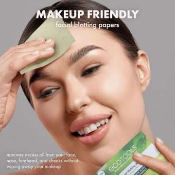 EcoTools Blotting Papers - Natural, Makeup Friendly, 200 Sheets