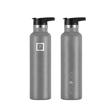 Durable Insulated Water Bottle with Versatile Lids