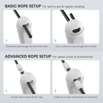 Jump Rope, multifun Speed Skipping Rope with Calorie Counter, Adjustable Digital Counting Jump Rope with Ball Bearings and Alarm Reminder for Fitness, Crossfit, Exercise, Workout, Boxing, MMA, Gym