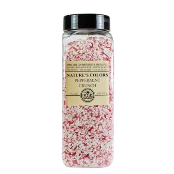 Dye-Free Peppermint Crunch Sprinkles for Festive Desserts