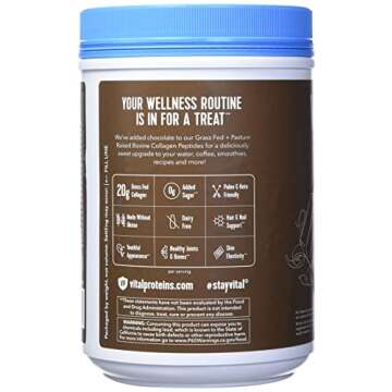 Vital Protein Collagen Peptides, Pasture Raised, Grass Fed, Paleo Friendly, Gluten / Zero Sugar Dair...
