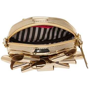 Betsey Johnson Wrap Me Up Crossbody Bag, Gold
