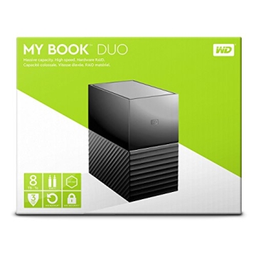 WD 8TB My Book Duo Desktop RAID External Hard Drive - USB 3.1 - WDBFBE0080JBK-NESN (Renewed)