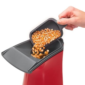 Presto Poplite Hot Air Popcorn Popper, 18 Cups in Red