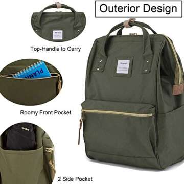 Stylish Himawari Laptop Backpack for Work & Travel